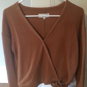 Madewell Texture and Thread Wrap Top